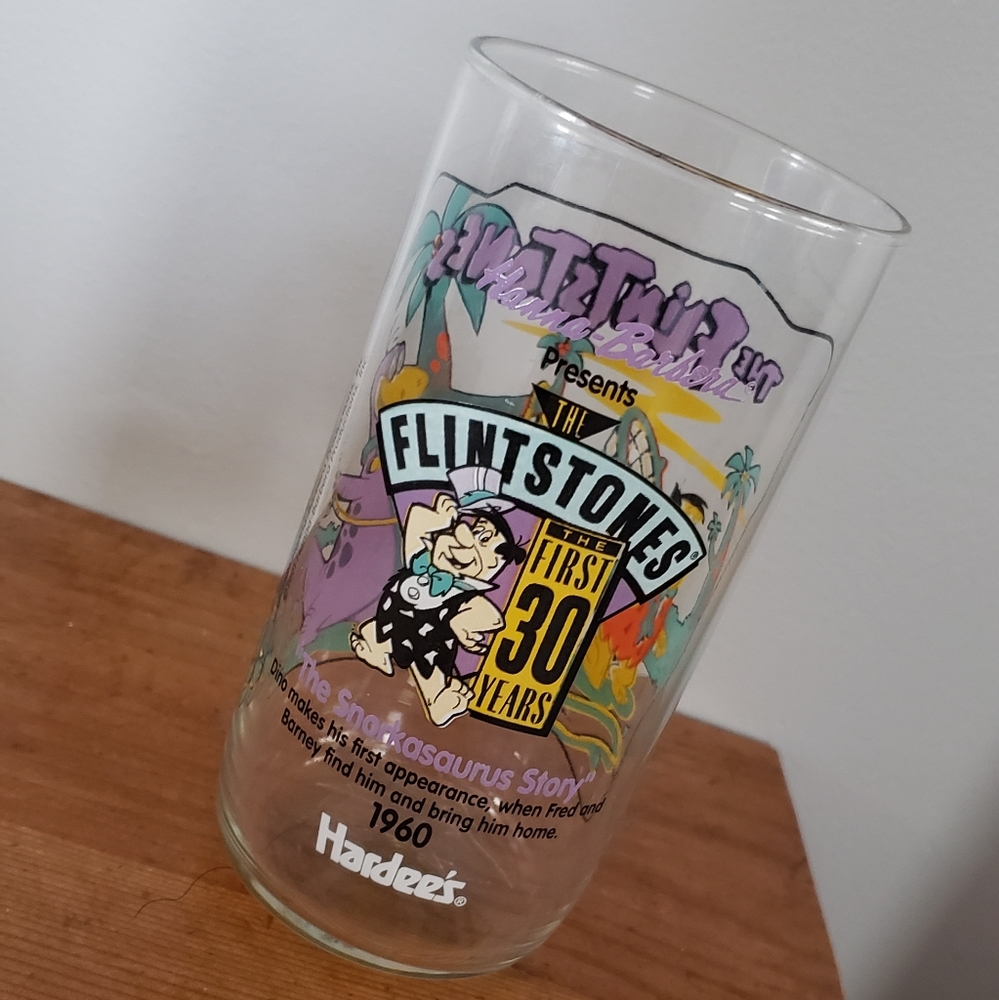 2/$15 Flintstones Anniversary Glass